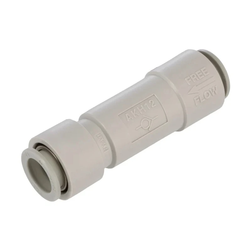 SMC Pneumatic Non Return Valve, Tube Inlet Female Male, Tube Outlet Female Male, 1 Mpa Maximum Operating Pressure, AKH12-00