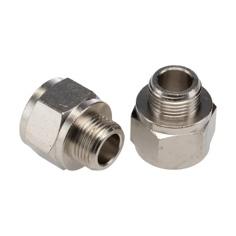 Legris Pneumatic Fitting 906 Series Male/Female G 1/2 Female Nickel Plated Brass 80°C 0906 17 21