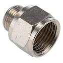 Legris Pneumatic Fitting 906 Series Male/Female G 1/2 Female Nickel Plated Brass 80°C 0906 17 21