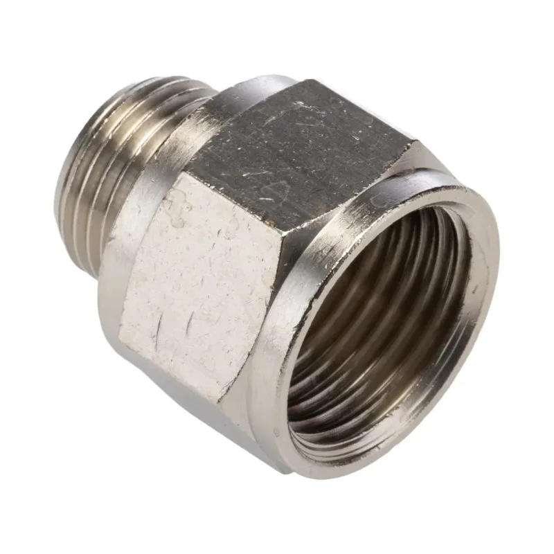 Legris Pneumatic Fitting 906 Series Male/Female G 1/2 Female Nickel Plated Brass 80°C 0906 17 21