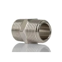 Legris Pneumatic Fitting Male Threaded Brass Nickel Finish 1/2 in R Series 900 0900 00 21