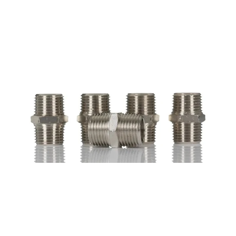 Legris Pneumatic Fitting Male Threaded Brass Nickel Finish 1/2 in R Series 900 0900 00 21