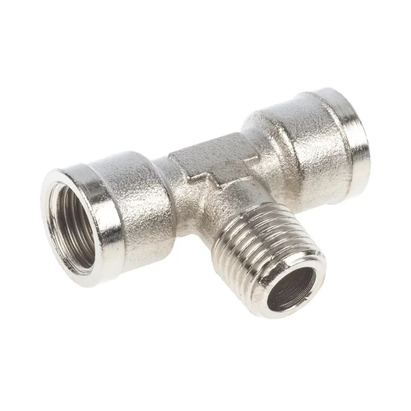 Legris Pneumatic Fitting 916 Series Male/Female 1/4 in RG Nickel-Plated Brass 80°C 0916 00 13