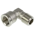 Legris Pneumatic Fitting Brass Nickel-Plated Elbow Adaptor 1/4 in Female RG Thread 0913 00 13