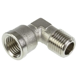 Legris Pneumatic Fitting Brass Nickel-Plated Elbow Adaptor 1/4 in Female RG Thread 0913 00 13