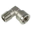 Legris Pneumatic Fitting Brass Nickel-Plated Elbow Adaptor 1/4 in Female RG Thread 0913 00 13