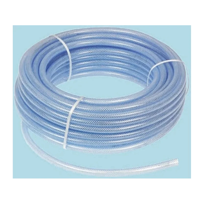 RS PRO Clear Reinforced Polyvinyl Chloride Hose Pipe 10 bar 25 m Long 368-0227