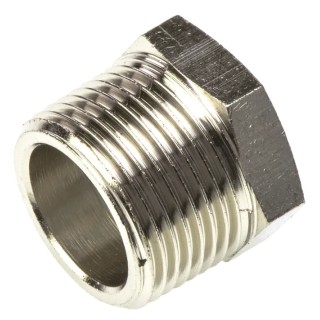 Legris Pneumatic Fitting Brass Reducer Male BSP Taper to Female BSP Parallel Nickel Finish 80°C Maximum Operating 0904 21 27