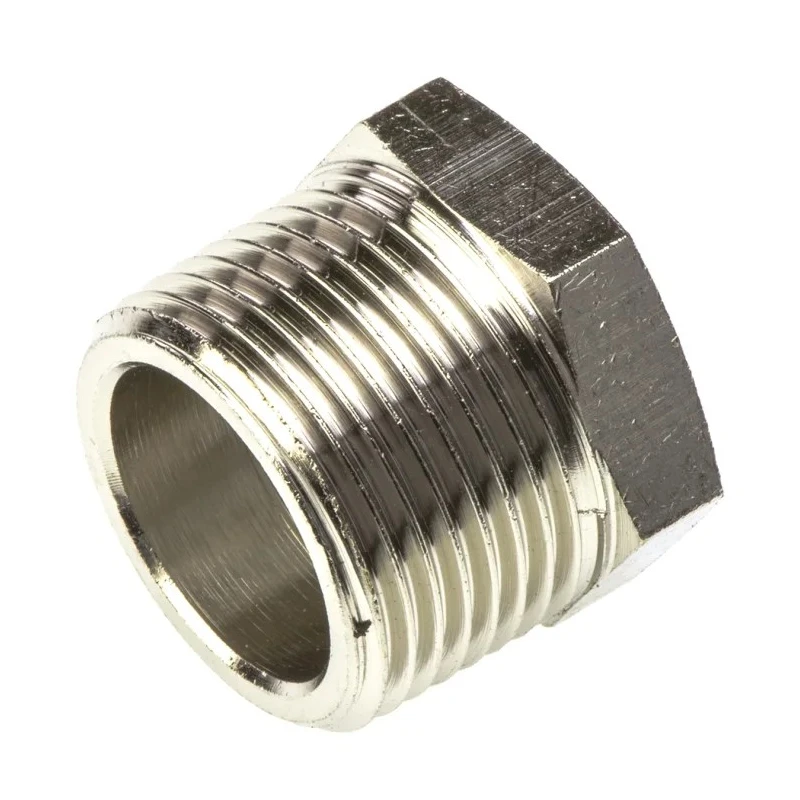 Legris Pneumatic Fitting Brass Reducer Male BSP Taper to Female BSP Parallel Nickel Finish 80°C Maximum Operating 0904 21 27