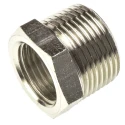 Legris Pneumatic Fitting Brass Reducer Male BSP Taper to Female BSP Parallel Nickel Finish 80°C Maximum Operating 0904 21 27