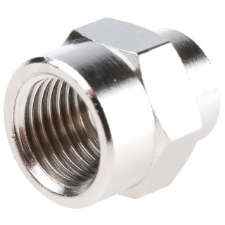 Legris Pneumatic Fitting 902 Series Female G Thread Brass Nickel Finish 80°C 0902 10 13