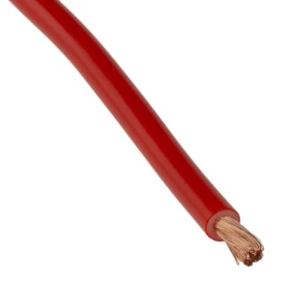 Staubli Red Hook Up Wire, 14 AWG, 651 x 0.07 mm Core Strands, 25 m Length, 3.9 mm Diameter, 1.5 kV Voltage 175-7473