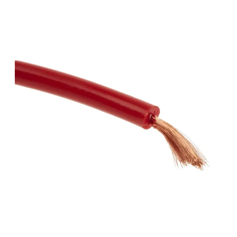 Staubli SiliVolt-1V Series Flame Retardant Low Smoke Halogen Free Red Hook Up Wire 1.5kV Copper Conductor 256 x 175-7492