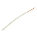 TE Connectivity ACW Series White Automotive Wire, 19 x 0.26 mm Strands, 100 m Length, Polyvinyl Fluoride ACW0219-1.00-9