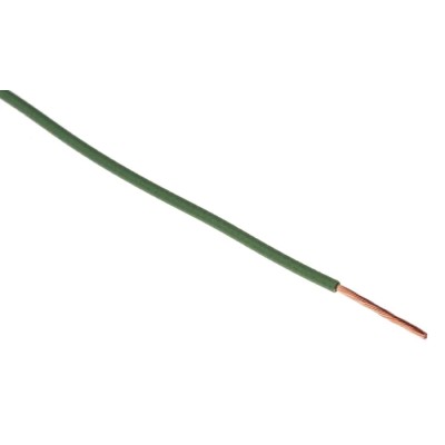 TE Connectivity ACW Series Green Automotive Wire 19 x 0.19 mm, 100 m Length, Polyvinyl Fluoride Jacket ACW0219-0.50-5