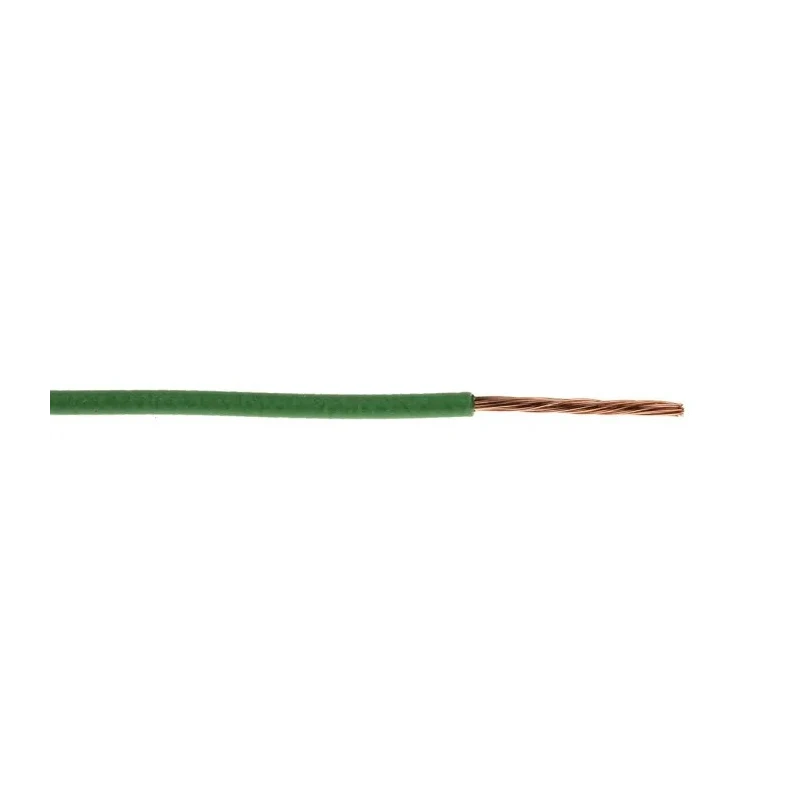 TE Connectivity ACW Series Green Automotive Wire 19 x 0.19 mm, 100 m Length, Polyvinyl Fluoride Jacket ACW0219-0.50-5