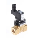 Burkert 2 Port NC Brass Solenoid Valve 230V AC, 10mm Orifice, 10 Bar Max Pressure 140846