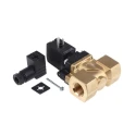 Burkert 2 Port NC Brass Solenoid Valve 230V AC, 10mm Orifice, 10 Bar Max Pressure 140846