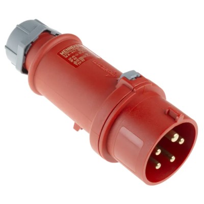 MENNEKES StarTOP IP44 Red Cable Mount 3P+N+PE Straight Industrial Power Connector 16A 400V IP44 IP44