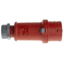 MENNEKES StarTOP IP44 Red Cable Mount 3P+N+PE Straight Industrial Power Connector 16A 400V IP44 IP44