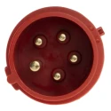 MENNEKES StarTOP IP44 Red Cable Mount 3P+N+PE Straight Industrial Power Connector 16A 400V IP44 IP44