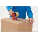 Tesa Transparent 4089 Packing Tape, 75mm Width x 66m Length, 46μm Thickness, Natural Rubber Adhesive, Model 04089-00002-06