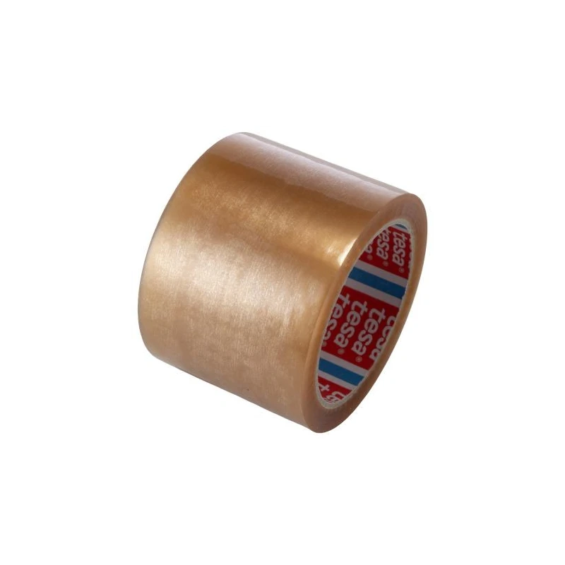 Tesa Transparent 4089 Packing Tape, 75mm Width x 66m Length, 46μm Thickness, Natural Rubber Adhesive, Model 04089-00002-06