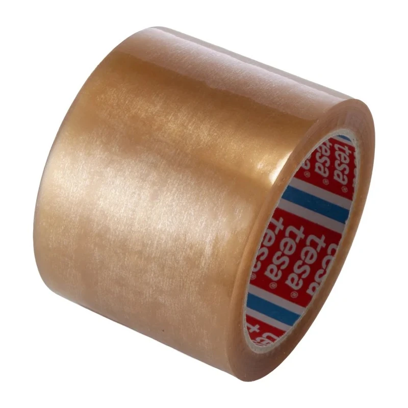 Tesa Transparent 4089 Packing Tape, 75mm Width x 66m Length, 46μm Thickness, Natural Rubber Adhesive, Model 04089-00002-06