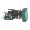 Schneider Electric Harmony Series Panel Mount Momentary Push Button Switch, Green LED, SPST, 16 mm Cutout, IP65 XB6DA31B