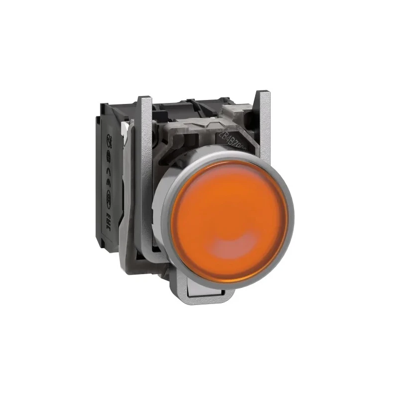 Schneider Electric Harmony XB4 Series Illuminated Push Button Switch, Orange, 24V AC/DC, Spring Return, Panel XB4BW35B5