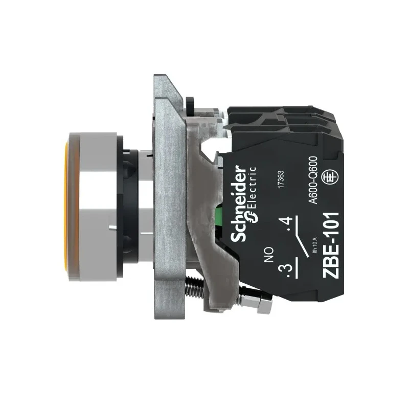 Schneider Electric Harmony XB4 Series Illuminated Push Button Switch, Orange, 24V AC/DC, Spring Return, Panel XB4BW35B5