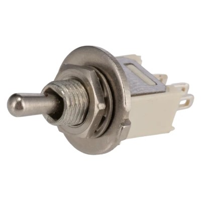 APEM Toggle Switch Panel Mount On-Off-On SPST Solder Terminal 48 V dc 48 V ac ZL37S0101