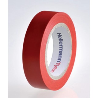 HellermannTyton HelaTape Flex Red Electrical Tape 15mm x 10m PVC, Breakdown Voltage 40kV 710-00101 HTAPE-FLEX15-15x10-PVC-RD