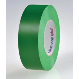 HellermannTyton Electrical Tape Green PVC 19mm x 20m 0.15mm Thickness, 40kV Breakdown 710-00154 HTAPE-FLEX15-19x20-PVC-GN