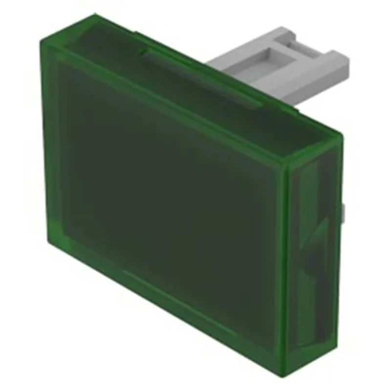 EAO Green Rectangular Push Button Lens for Use with 31 Series 31-901.5