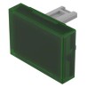EAO Green Rectangular Push Button Lens for Use with 31 Series 31-901.5