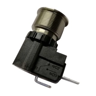 RS PRO Push Button Switch Momentary Panel Mount 22.2 mm Cutout SPST IP67 Rated 250 V AC 26A 175-8144