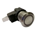 RS PRO Push Button Switch, Latching, Panel Mount, 19.1 mm Cutout, SPDT, IP67 Rated, 12 V DC, 250 V AC MW19