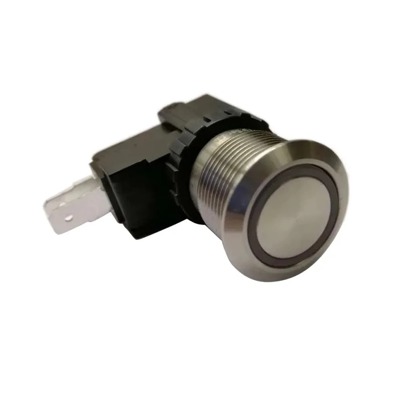 RS PRO Push Button Switch, Latching, Panel Mount, 19.1 mm Cutout, SPDT, IP67 Rated, 12 V DC, 250 V AC MW19