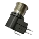 RS PRO Push Button Switch, Latching, Panel Mount, 19.1 mm Cutout, SPDT, IP67 Rated, 12 V DC, 250 V AC MW19