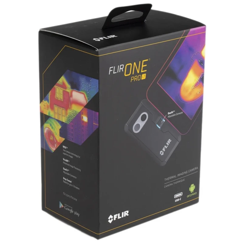 FLIR Thermal Imaging Camera ONE Pro LT USB Type C, 80 x 60 Pixel Detector Resolution, 120°C Max Temp 435-0013-03