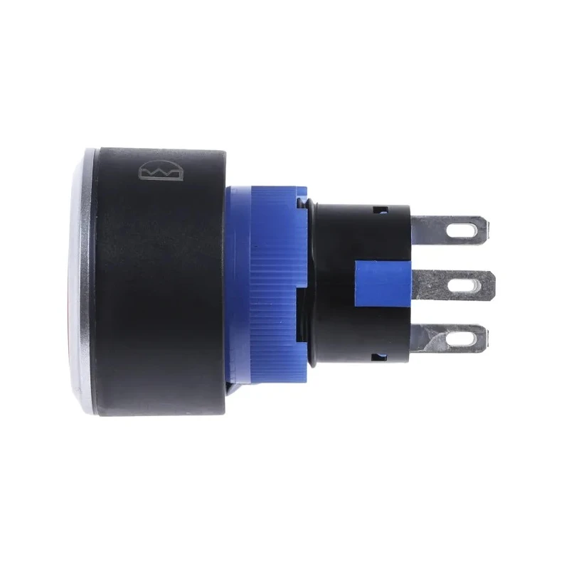 RS PRO Illuminated Momentary Push Button Switch Panel Mount DPDT 22.2 mm Cutout Red LED IP65 36 V dc 250 V KPB22