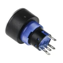 RS PRO Illuminated Momentary Push Button Switch Panel Mount 22.2 mm Cutout SPDT Yellow LED IP65 36 V dc KPB22