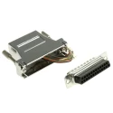 RS PRO D-Sub Adapter 25-Way D-Sub to Male Male RJ45 Female Female Through Hole Mount 39mm 370-5196