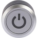 RS PRO Series Illuminated Push Button Switch, Momentary, Panel Mount, 22.2 mm Cutout, SPDT Contact, Red LED, IP65, 36V KPB22