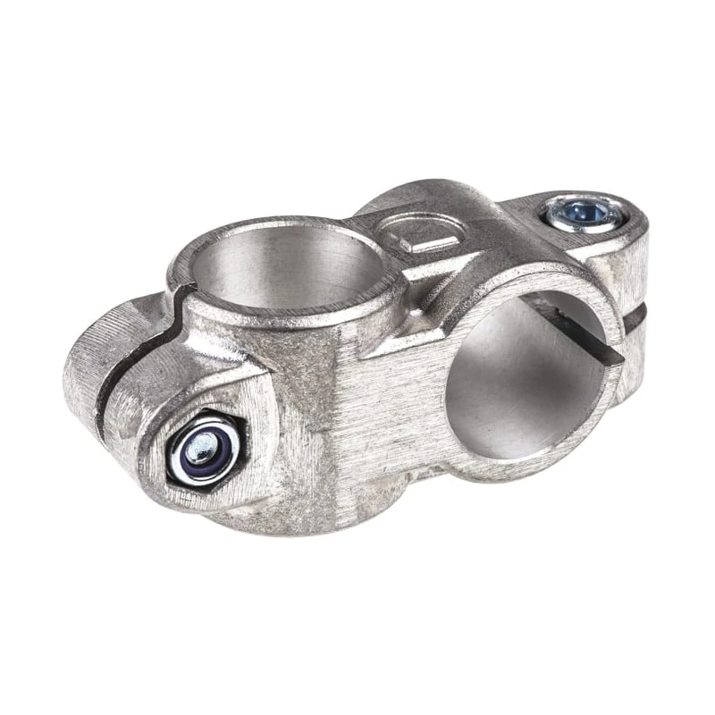 Rose+Krieger M8 Cross Clamp Connecting Component, Strut Profile 30 mm, Groove Size 40 mm, Round Tube Size 30.1 103000000200
