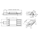 Rose+Krieger Positioning Table with 25 mm Stroke Length, 125 N Static Load, Aluminium Guide Rail and Vernier FNA5023TA0120