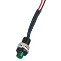 Oxley Green Panel Mount Indicator, 24V ac, 15mA, Lead Wire Termination, IP66 Rated, Prominent OXL/CLH/63/B/P/24AC/FL30/GN