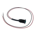 Oxley Green Panel Mount Indicator, 10.2 mm Mount Hole, Flying Lead Termination, IP66, 230V AC OXL/CLH/100/230/FL30/GN