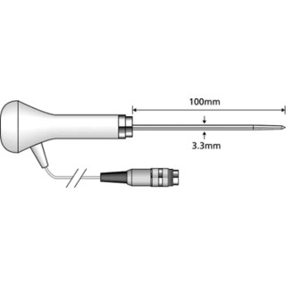 Comark Thermistor Penetration Temperature Probe 1m Cable Length -40°C to 150°C Maximum Measurement PX22L